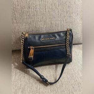 Michael Kors Chain Strap Crossbody with Gold Hardware